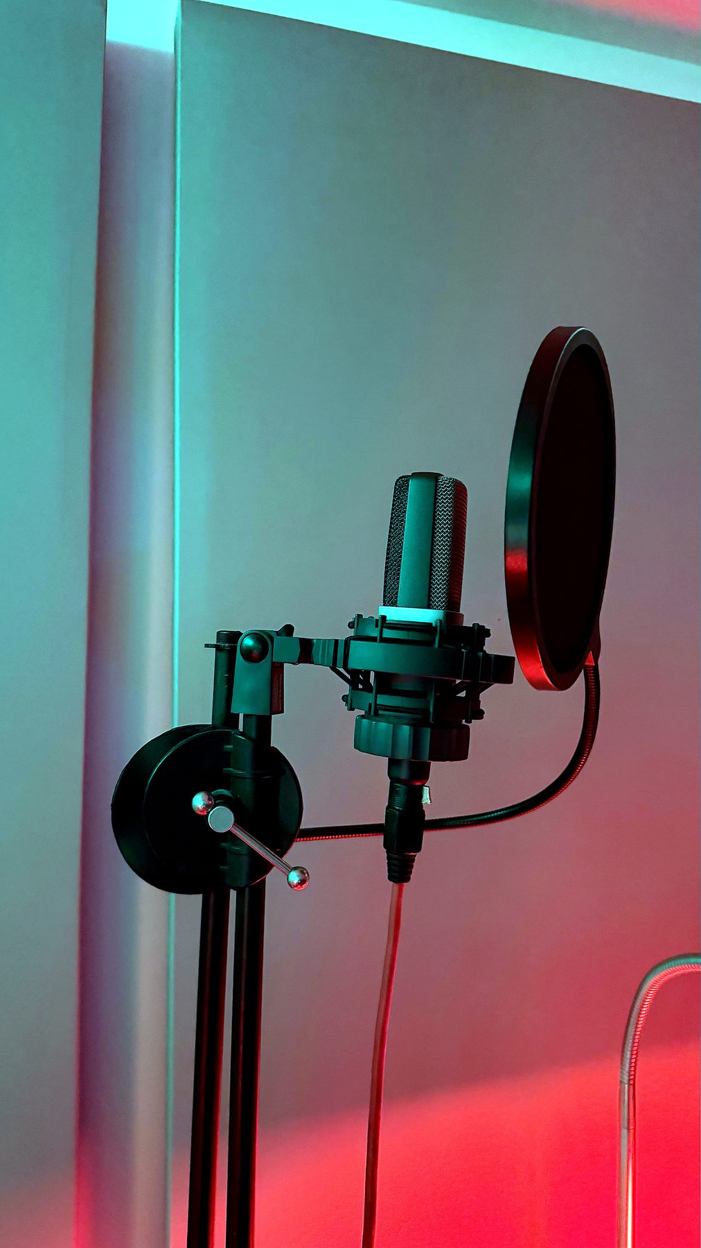 Vocal recording booth at Super Beats